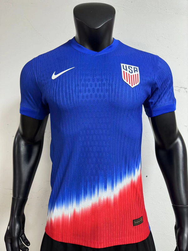 AAA Quality USA 2024 Away Blue Soccer Jersey(Player)